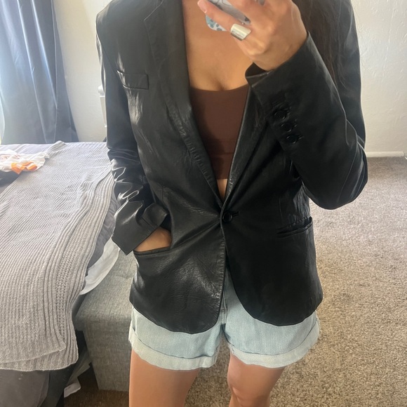 Zadig & Voltaire Lambskin Silk Blazer - Picture 4 of 7